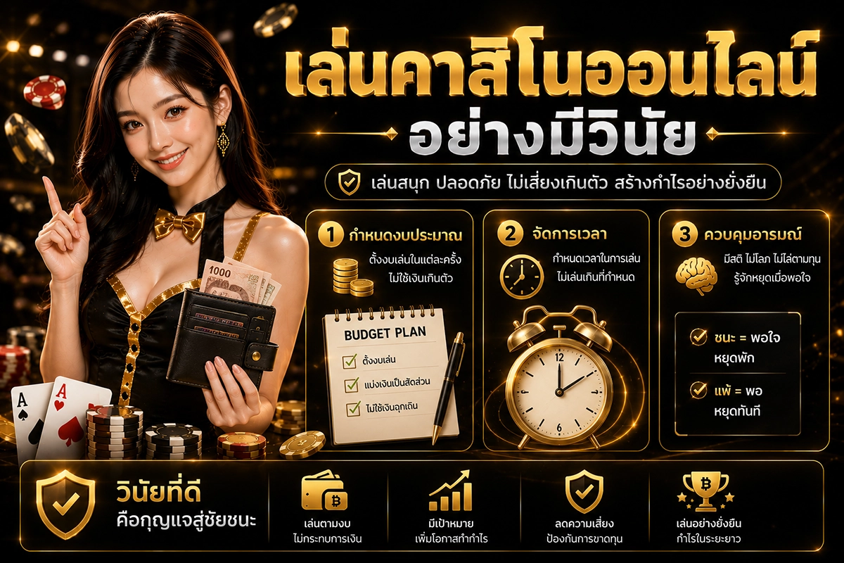 เล่นคาสิโนออนไลน์อย่างมีวินัย